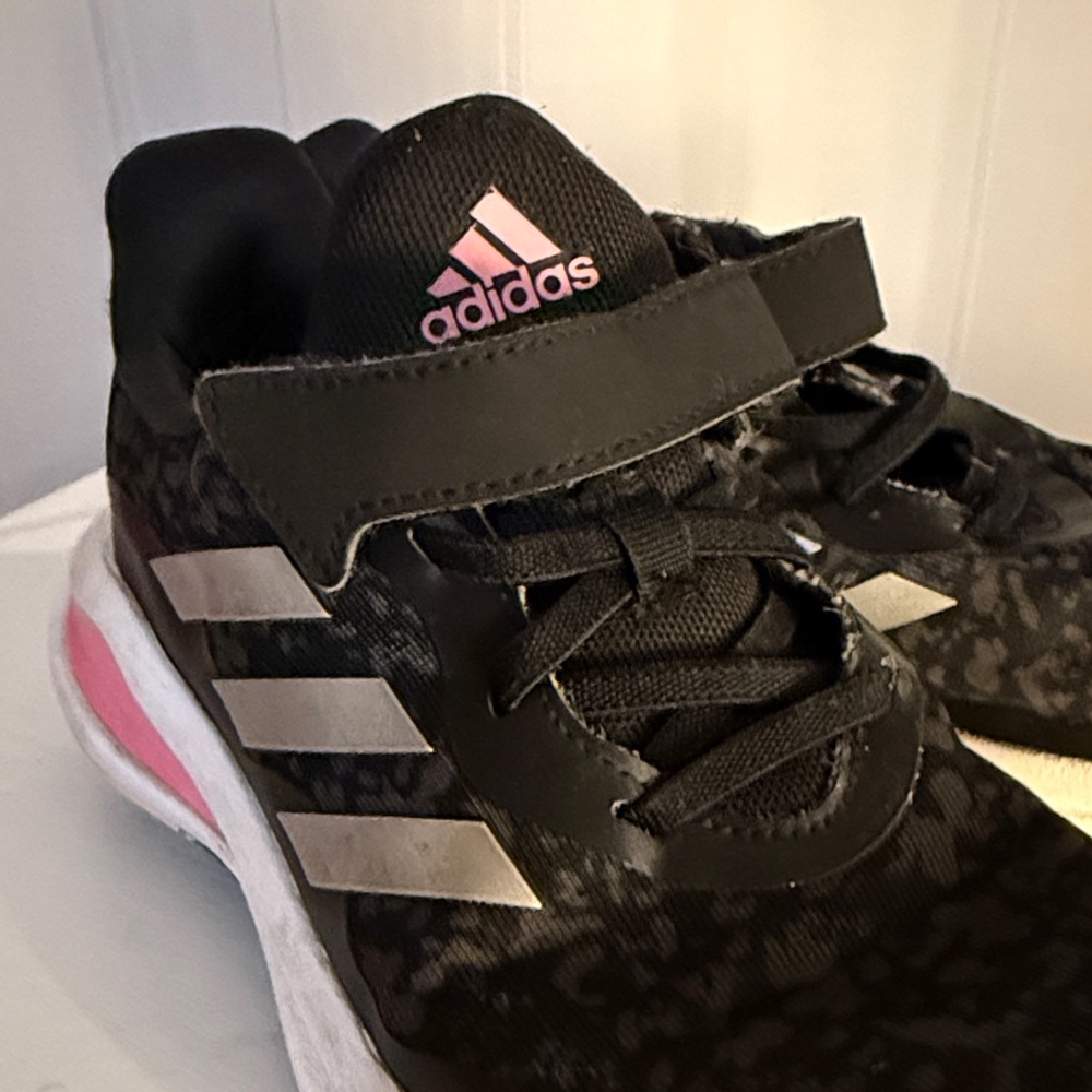 Adidas Kids Black and White Sneakers